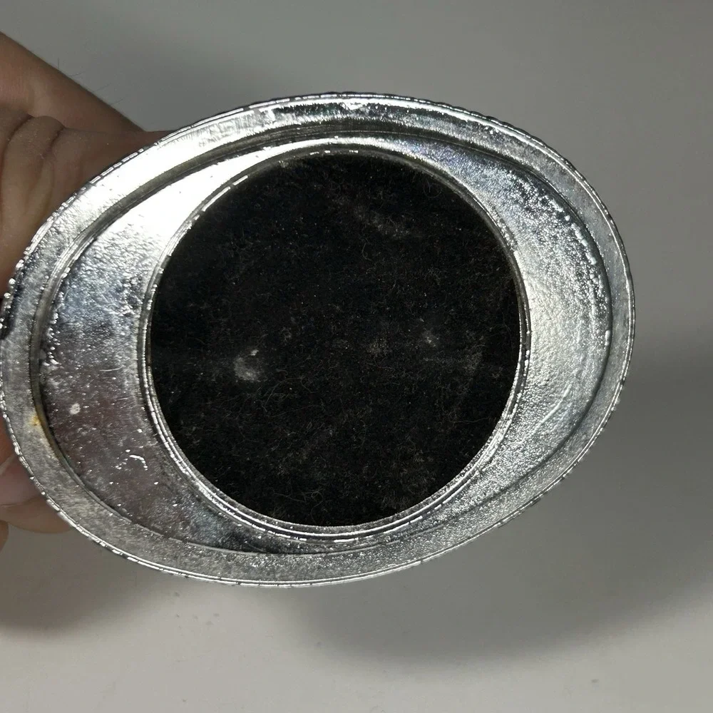 Vintage Swan Silver Plated Ring Holder Trinket Tray Hong Kong READ